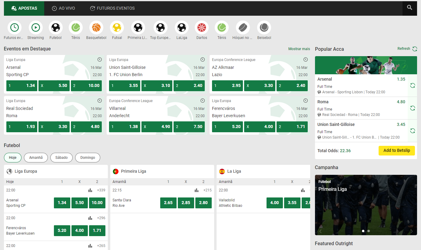 Unibet chances