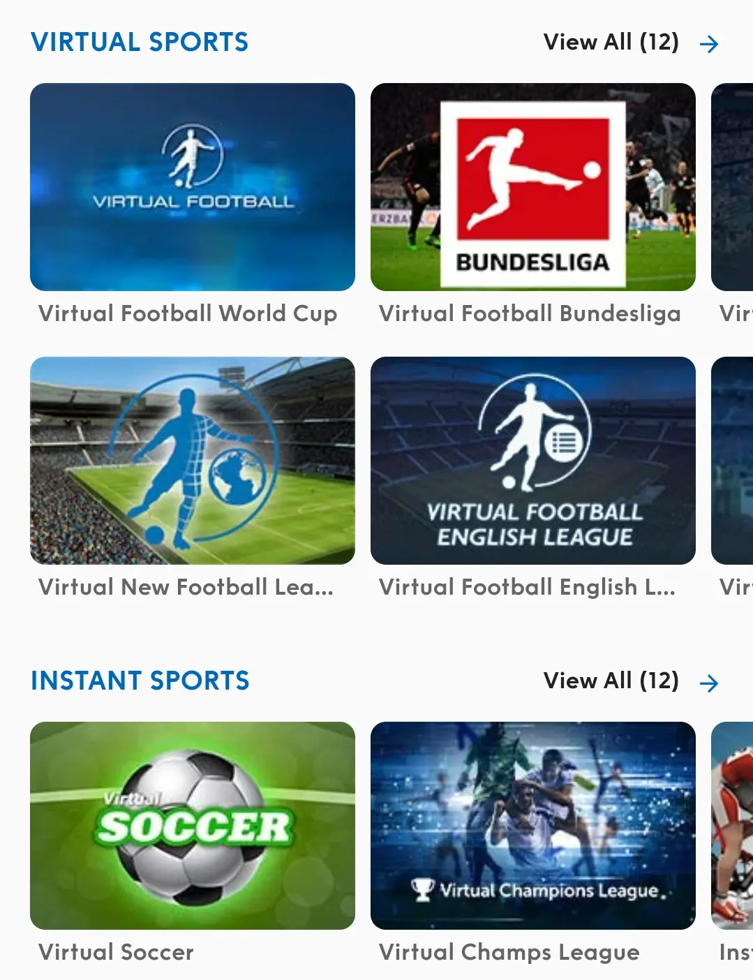 esportes virtuais