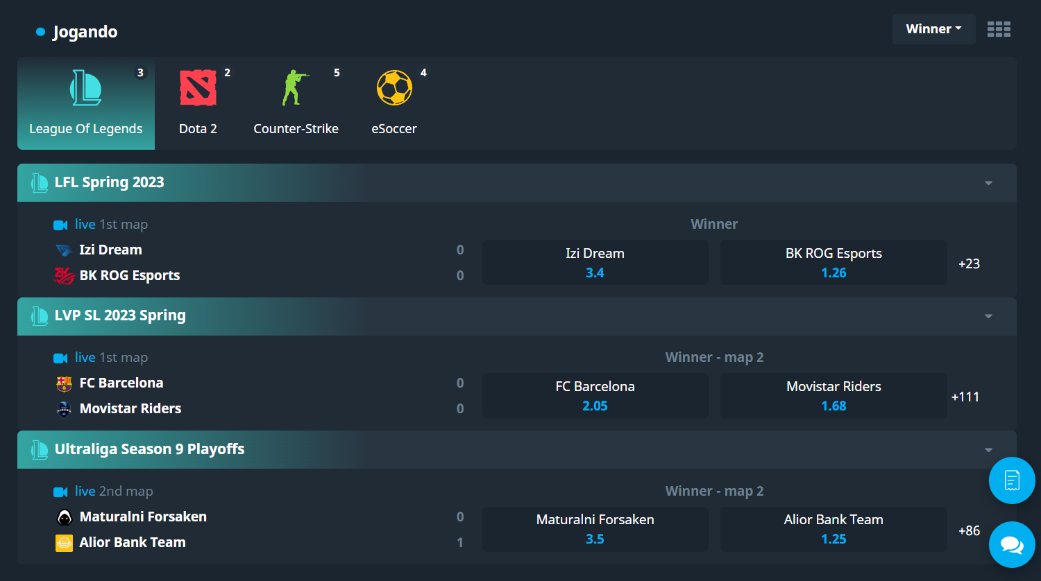 Registro fácil esports Bitsler