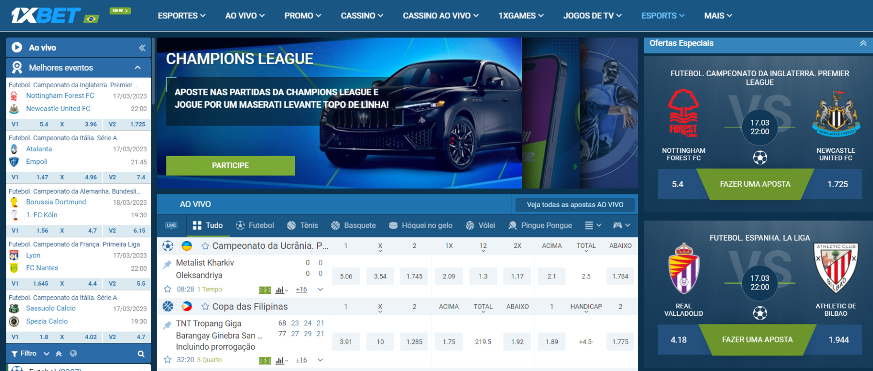 Site de Apostas Esportivas 1xbet 
