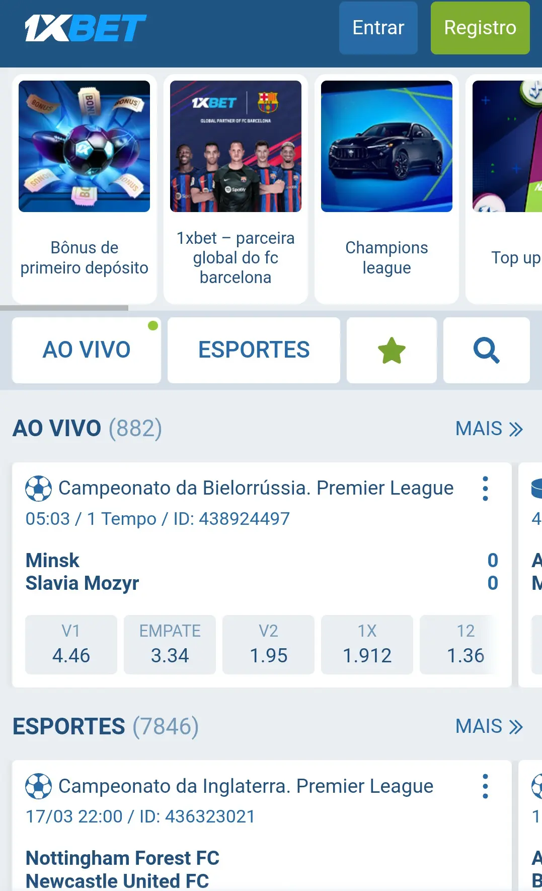 1xbet Site de Apostas Esportivas