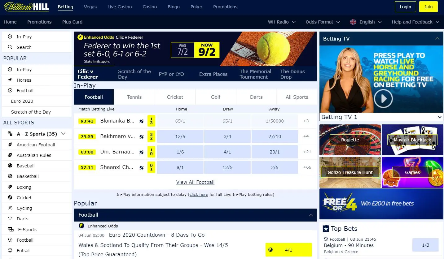 Casa de Apostas Esportivas William Hill