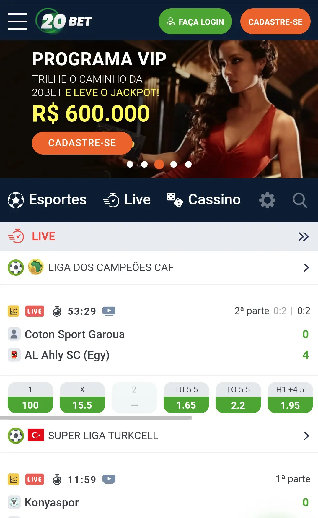 Site de Apostas Esportivas 20bet