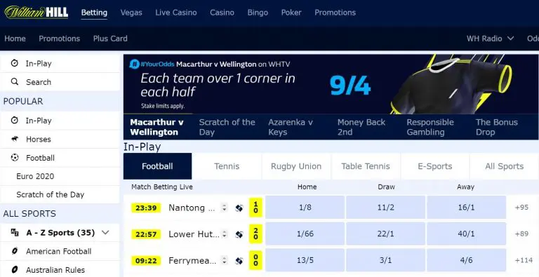 Site de Apostas Esportivas William Hill