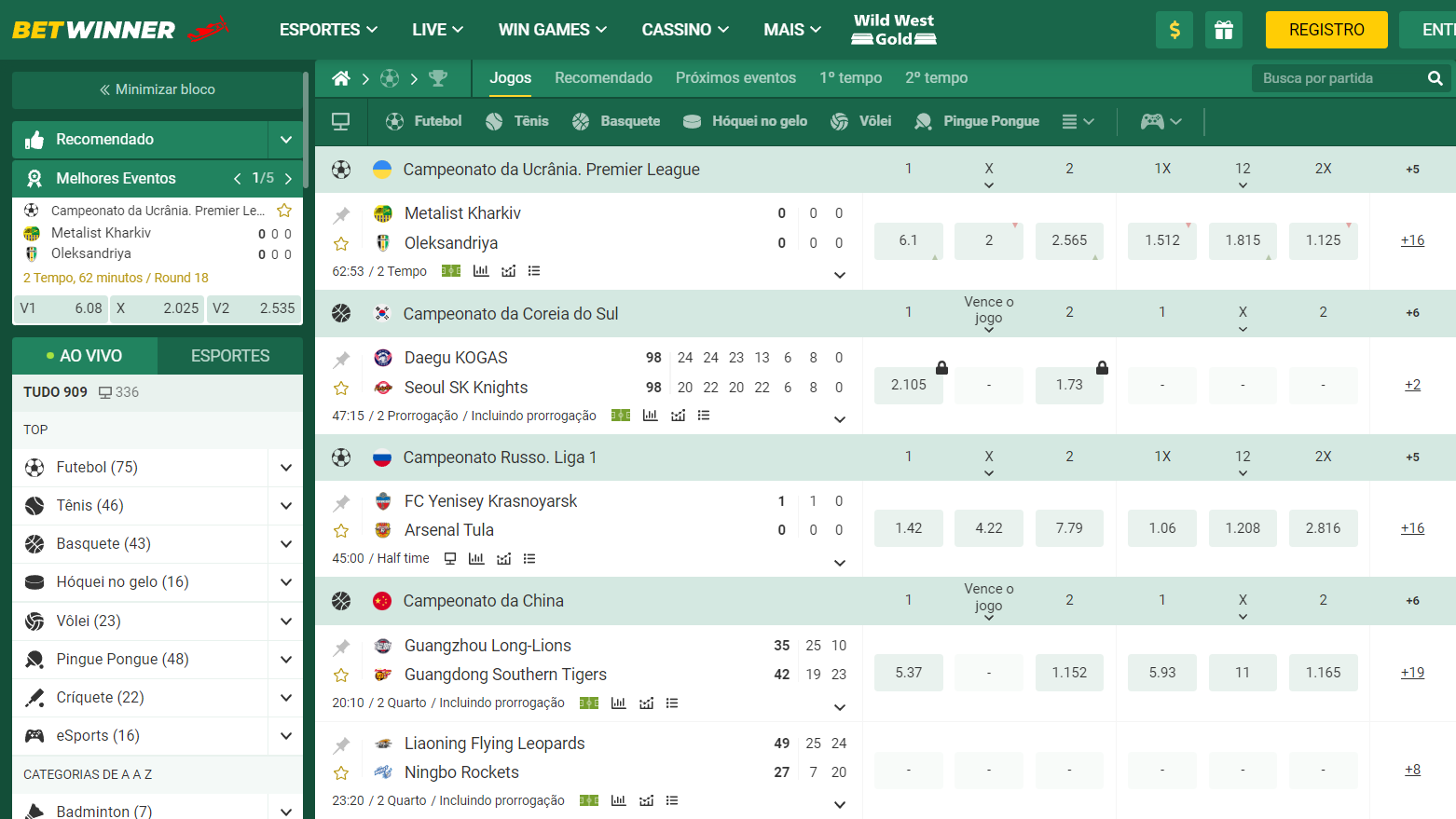 casa de Apostas Esportivas BetWinner 