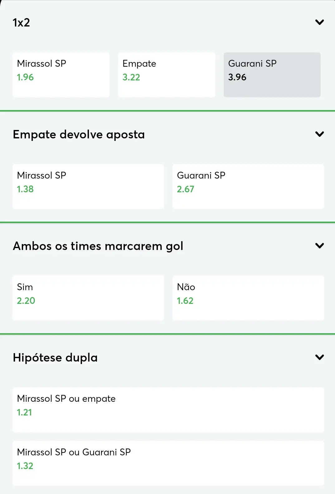 probabilidades de Sportbet.io apostas