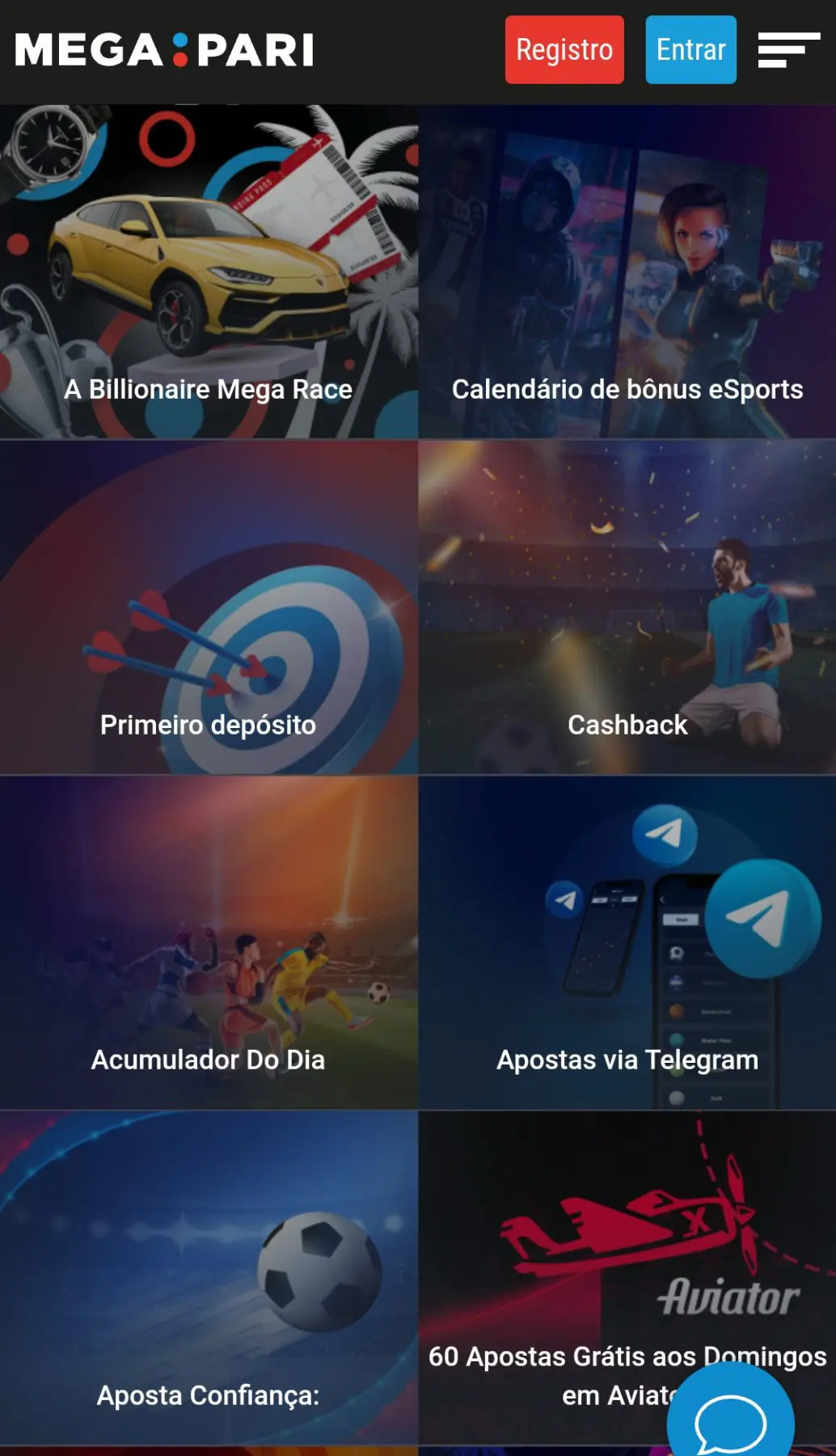 megapari promoções