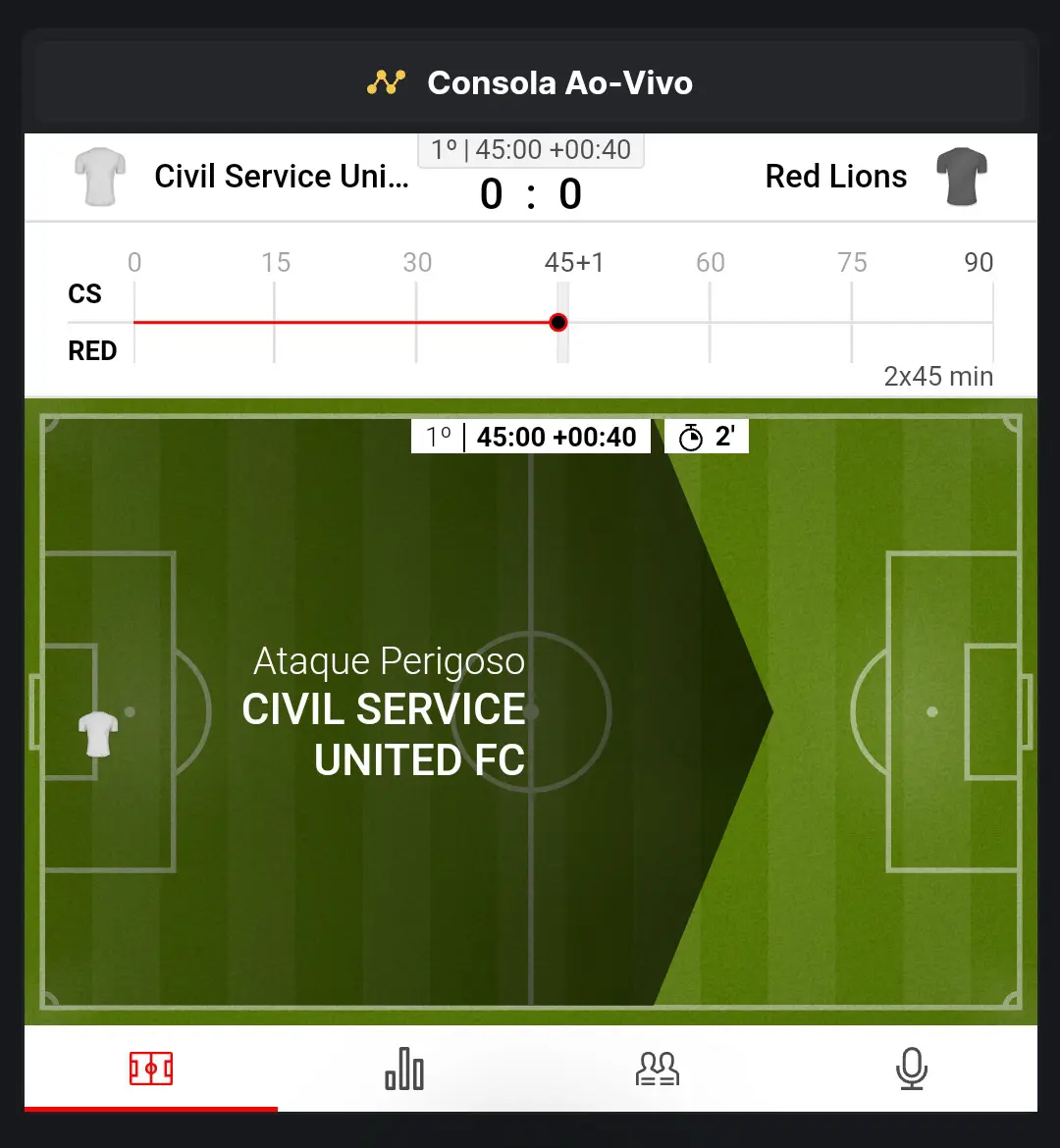 transmissão ao vivo de futebol